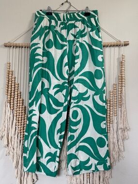 Christian Siriano Linen Blend Pants L